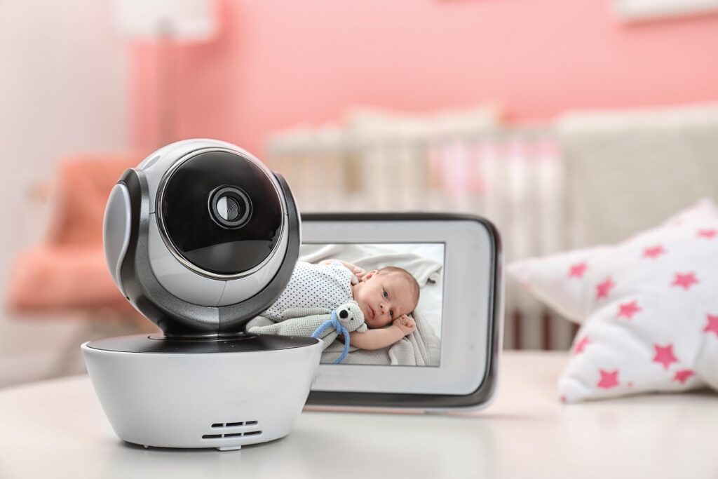 A baby monitor and camera
