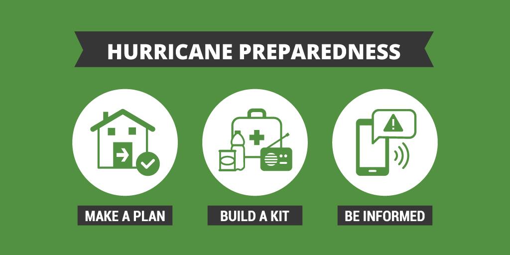 Make a plan, build a kit, be informed - hurricane preparedness tips