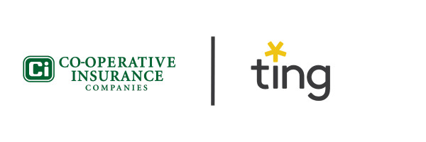Ting and Co-operative Insurance Companies logos
