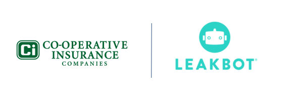 Co-operative Insurance Companies and LeakBot logos