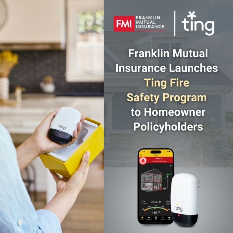Franklin Mutual Insurance Launches Ting Fire Safety Program to Homeowner Policyholders